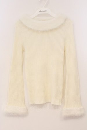 画像: Secret Honey / シャギーニット  オフシロ O-26-02-24-085-CA-TO-IG-OS