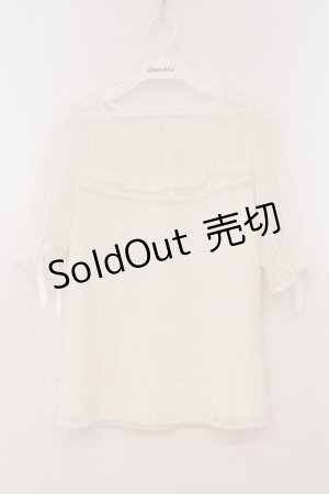 画像: Secret Honey / レーシーTシャツ  シロ O-26-02-24-088-CA-TO-IG-OS