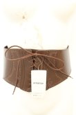 画像1: axes femme / 刺繍入りコルセットベルト  ブラウン O-26-02-24-2047-AX-ZA-OW-OS (1)