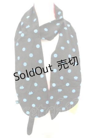 画像: MINT NeKO / ねこストール  ブラック×レッド O-26-02-24-2052-HN-TO-OW-ZT618