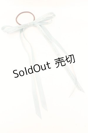 画像: Maison de FLEUR Petite Robe canone / 午後を結ぶリボンゴム  ミントブルー O-26-02-24-2005-EL-AC-OW-OS