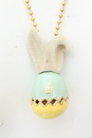 画像: Q-pot. / イースターパーティーネックレス  ミント×イエロー O-26-02-24-2055-QP-AC-IG-OS