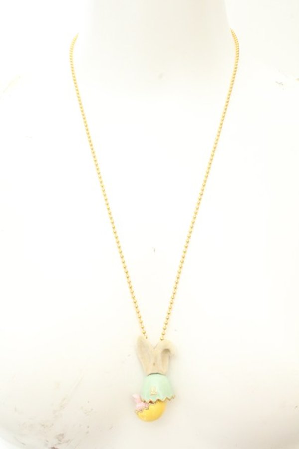 画像2: Q-pot. / イースターパーティーネックレス  ミント×イエロー O-26-02-24-2055-QP-AC-IG-OS (2)