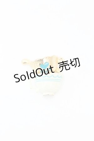 画像: Q-pot. / Mad Tea Party Double TeaCup チャーム  ゴールド×オフシロ×ブルー O-26-02-24-2061-QP-AC-IG-OS