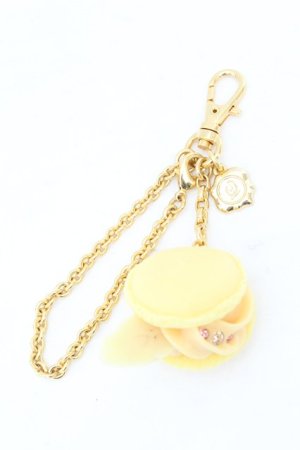 画像: Q-pot. / ミックスフルーツマカロンバックチャーム  イエロー O-26-02-24-2062-QP-AC-IG-OS