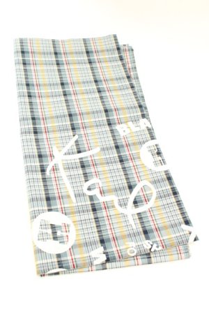 画像: Karl Helmut / ハンカチーフ  ロゴチェック ブルー系 O-26-02-24-2074-EL-ZA-IG-OS