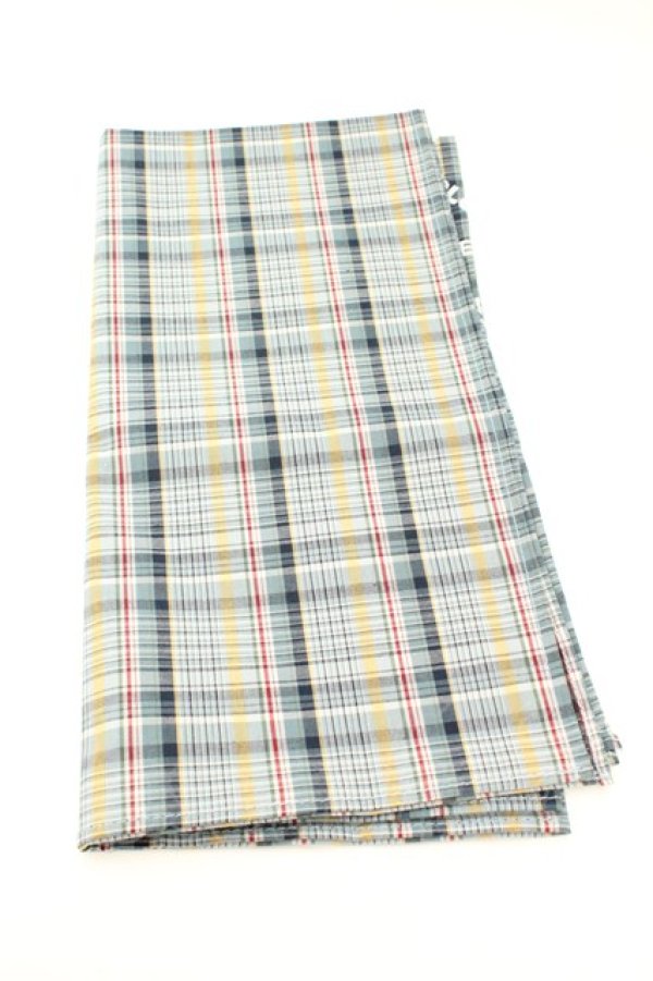 画像2: Karl Helmut / ハンカチーフ  ロゴチェック ブルー系 O-26-02-24-2074-EL-ZA-IG-OS (2)