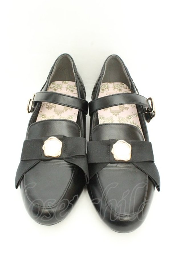 画像2: m petit by misako / NINA'Sコラボパンプス L クロ O-26-02-24-2077-LO-SH-IG-OS (2)