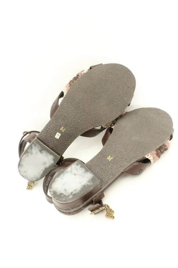 画像4: axes femme / はしごレースサンダル M ブラウン O-26-02-24-2079-AX-SH-IG-OS (4)