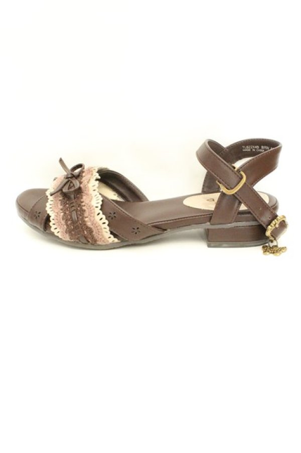 画像6: axes femme / はしごレースサンダル M ブラウン O-26-02-24-2079-AX-SH-IG-OS (6)