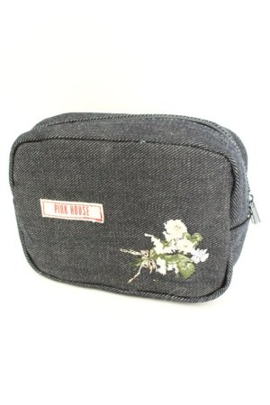 画像: PINK HOUSE / フラワー刺繍デニムポーチ  インディゴ O-26-02-24-2082-LO-ZA-IG-OS