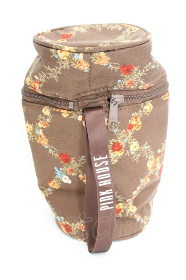 画像2: PINK HOUSE / 保冷ミニポーチ  茨ローズブラウン O-26-02-24-2084-LO-ZA-IG-OS (2)