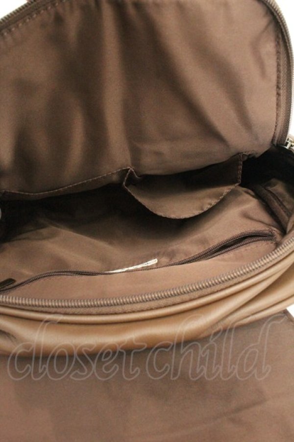 画像3: axes femme / 蝶ダブルポケットリュック  ブラウン O-26-02-24-2086-AX-BG-OW-OS (3)