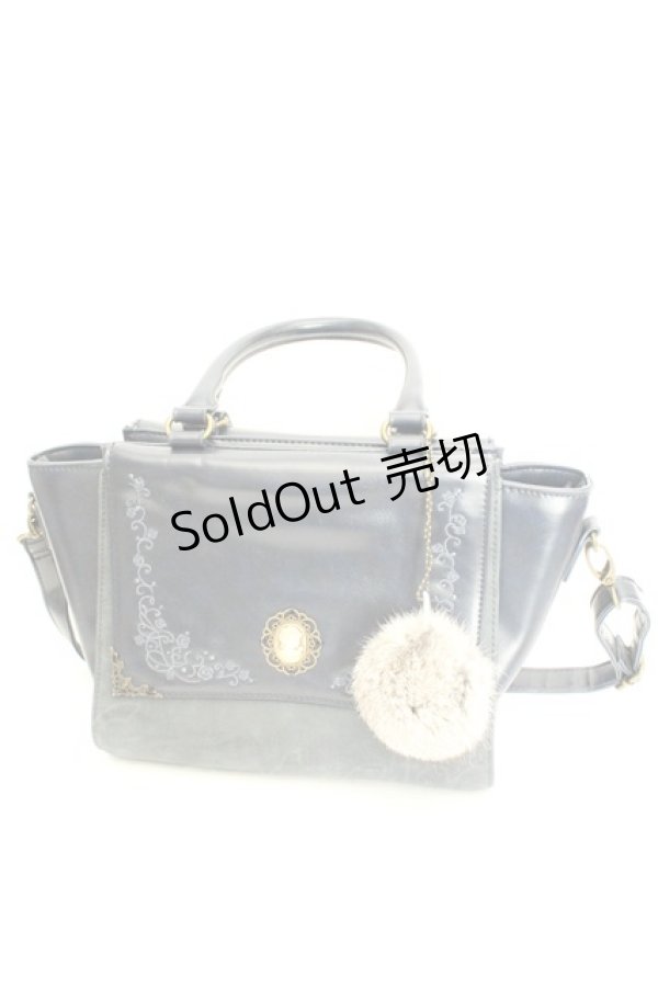 画像1: axes femme / ダブルフェイス2WAYバッグ  ネイビー O-26-02-24-2090-AX-BG-OW-OS (1)