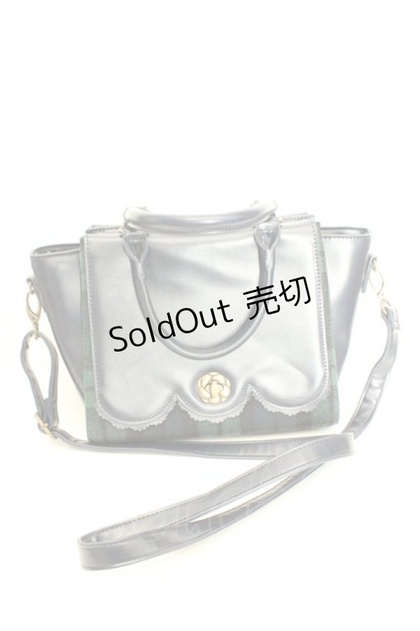 画像2: axes femme / ダブルフェイス2WAYバッグ  ネイビー O-26-02-24-2090-AX-BG-OW-OS (2)