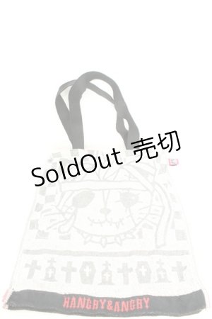画像: HANGRY&ANGRY / パールトートバッグ  グレー×レッド O-26-02-24-2097-HN-BG-IG-OS