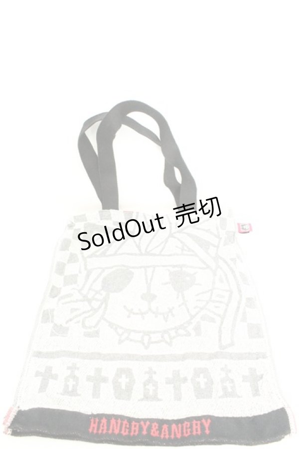 画像1: HANGRY&ANGRY / パールトートバッグ  グレー×レッド O-26-02-24-2097-HN-BG-IG-OS (1)