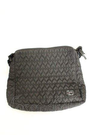 画像: majoretty / MRハートキルトSD ショルダーバッグ  クロ O-26-02-24-2104-GO-BG-IG-OS