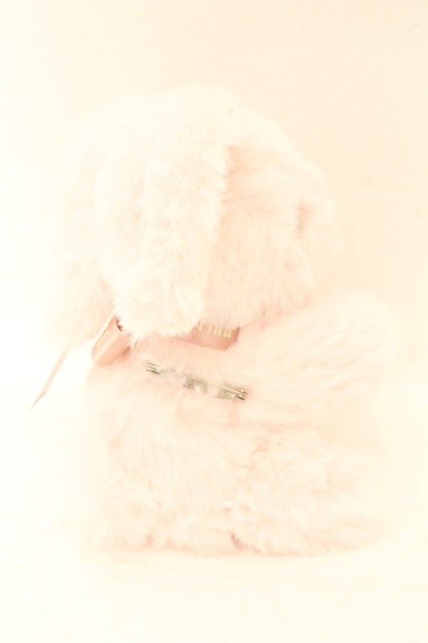 画像2: PINK HOUSE / 幸見うさぎぬいぐるみコサージュ  ピンク O-26-02-24-2013-LO-AC-OW-OS (2)
