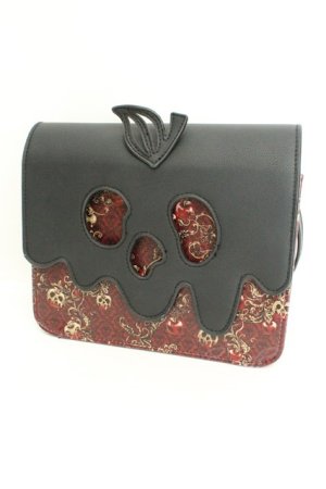 画像: ALICE and the PIRATES / Disney コラボ　白雪姫　毒りんごショルダーバッグ  クロ×ワイン O-26-02-24-2112-PA-BG-IG-OS