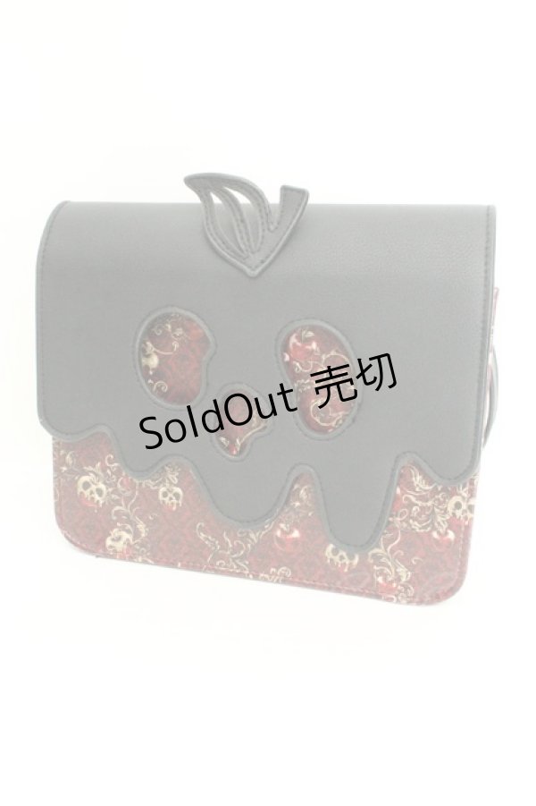 画像1: ALICE and the PIRATES / Disney コラボ　白雪姫　毒りんごショルダーバッグ  クロ×ワイン O-26-02-24-2112-PA-BG-IG-ZTK015 (1)