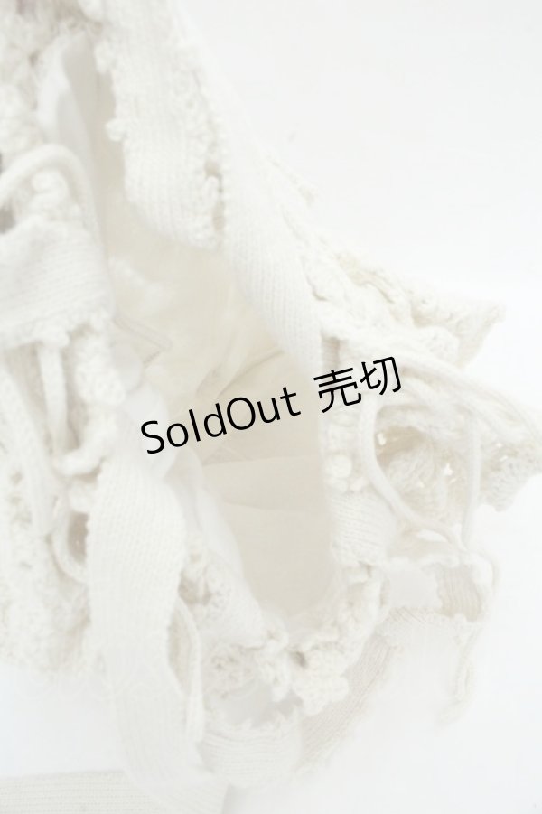 画像4: PINK HOUSE / フラワーモチーフ鍵編みポシェット  シロ O-26-02-24-2117-LO-BG-IG-OS (4)