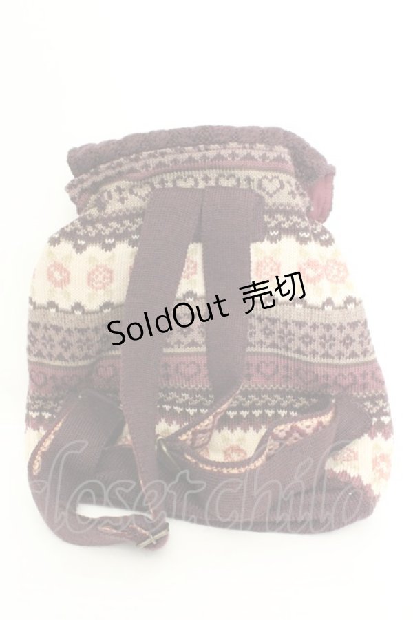 画像2: PINK HOUSE / 薔薇ノルディックリュックサック  パープル O-26-02-24-2121-LO-BG-IG-OS (2)