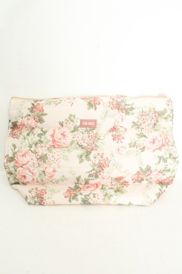 画像1: PINK HOUSE / キルティングトートバッグ  フラワー ピンク O-26-02-24-2124-LO-BG-IG-OS (1)