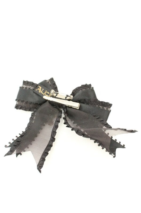 画像3: ALICE and the PIRATES / Bat Maidリボンクリップブローチ  クロ O-26-02-24-2017-PA-ZA-OW-OS (3)