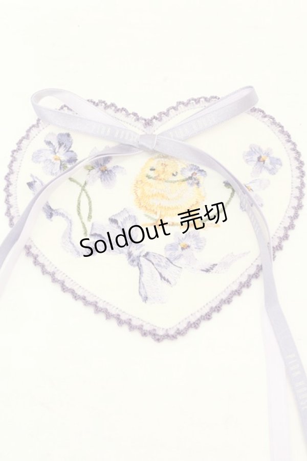 画像2: PINK HOUSE / リトルヴァイオレット刺繍ハートワッペン  ラベンダー O-26-02-24-2002-LO-ZA-OW-OS (2)