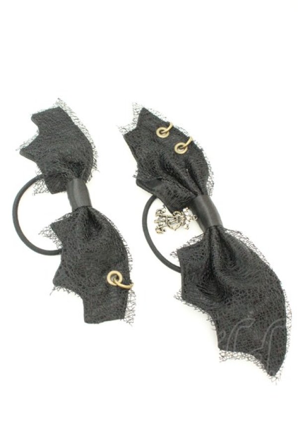 画像1: ALICE and the PIRATES / デビルウィングヘアゴム  クロ O-26-02-24-2018-PA-AC-OW-OS (1)