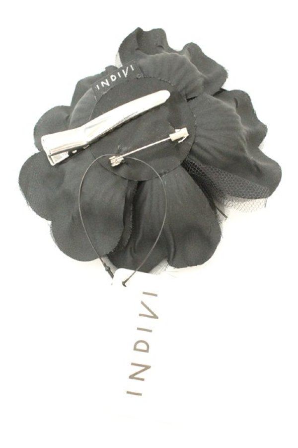 画像2: INDIVI / コサージュ  クロ O-26-02-24-2019-PU-AC-IG-OS (2)