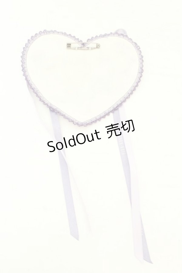 画像3: PINK HOUSE / リトルヴァイオレット刺繍ハートワッペン  ラベンダー O-26-02-24-2002-LO-ZA-OW-OS (3)