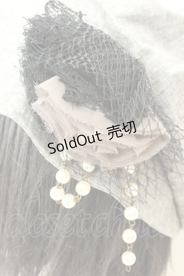 画像2: axes femme / コサ付き丸型キャスケット  グレー O-26-02-24-2023-AX-AC-IG-OS (2)