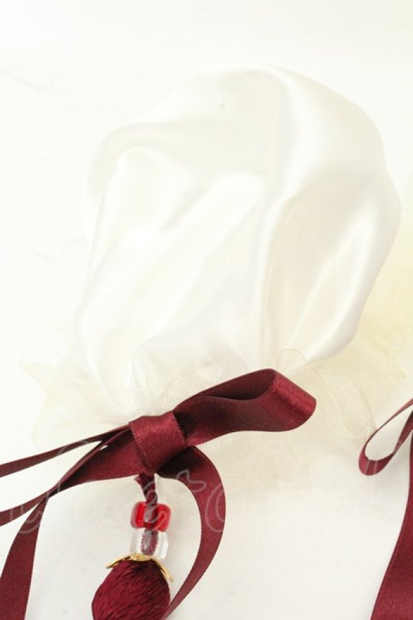 画像3: Amavel / タッセル付　チャイナ風シニヨンカバー  シロ O-26-02-24-2034-CA-AC-OW-OS (3)