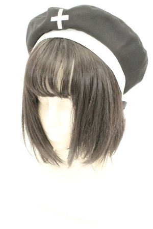 画像: Amavel / Classical Nurse ベレー帽  クロ O-26-02-24-2035-CA-AC-OW-OS