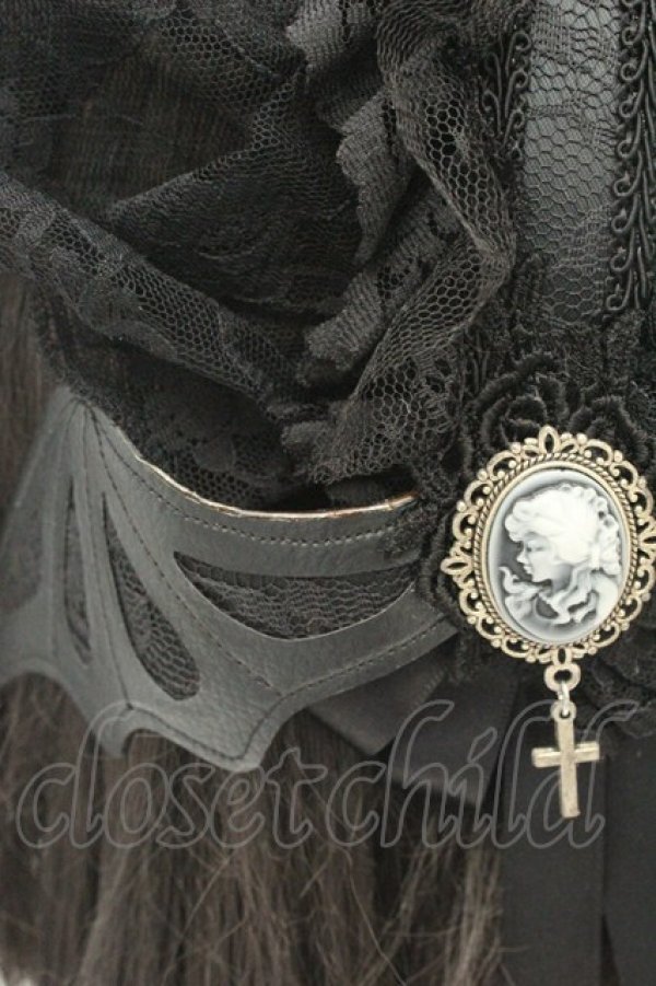 画像3: Estrellas / ファンタジックショートヴェールカチューシャ  ブラック O-26-02-24-2036-EL-AC-OW-OS (3)