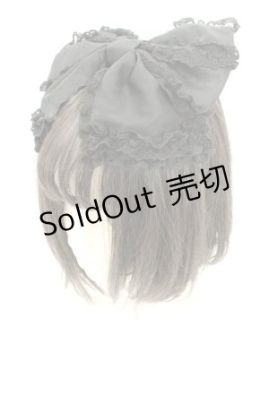 画像: Angelic Pretty / レースいっぱいリボンカチューシャ  クロ O-26-02-24-2040-AP-AC-IG-OS