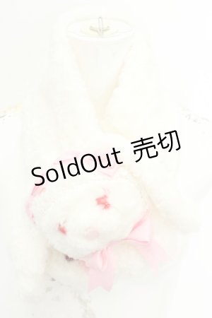 画像: BABY,THE STARS SHINE BRIGHT / うさくみゃマフラー  シロ×ピンク O-26-02-24-2041-BA-ZA-IG-OS
