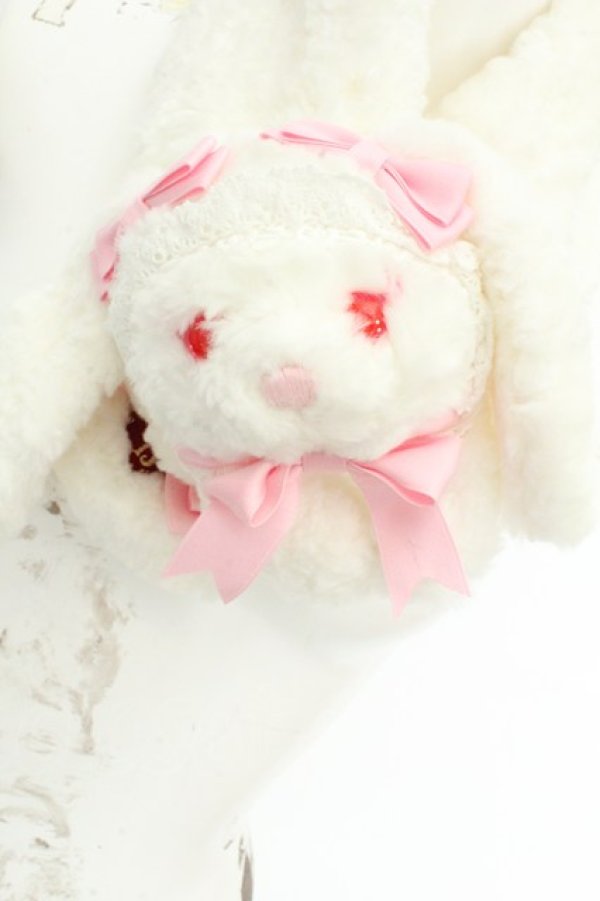 画像2: BABY,THE STARS SHINE BRIGHT / うさくみゃマフラー  シロ×ピンク O-26-02-24-2041-BA-ZA-IG-OS (2)