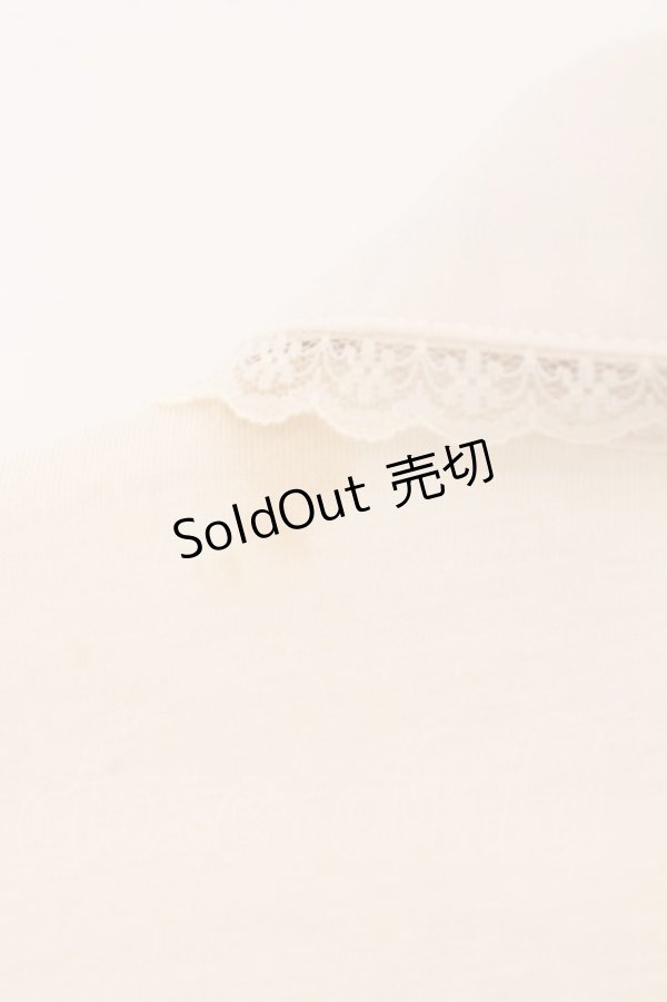 画像3: axes femme / 前立てデザインブラウス風プルオーバー M オフ O-26-02-24-089-AX-TO-IG-OS (3)