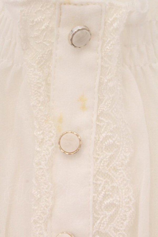 画像2: axes femme POETIQUE / 花柄レイヤード風ワンピース M シロ O-26-02-24-090-AX-OP-IG-OS (2)