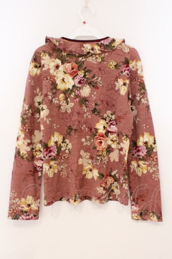 画像3: INGEBORG / 薔薇柄カットソー M ピンク O-26-02-24-010-LO-TO-IG-OS (3)