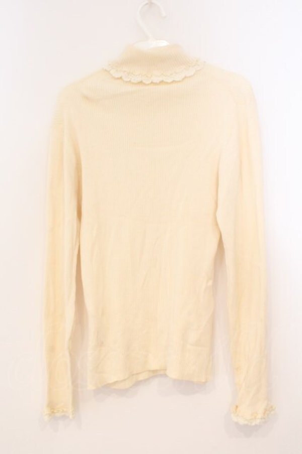 画像4: PINK HOUSE / レース配色タートルニット L アイボリー O-26-02-24-013-LO-TO-IG-OS (4)