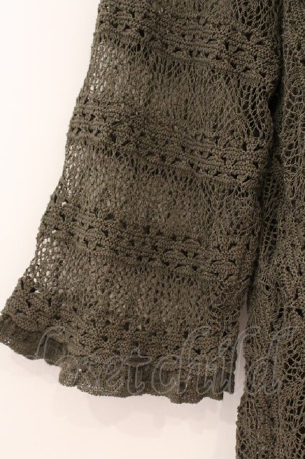 画像3: INGEBORG / 編みカーディガン  チャコール O-26-02-24-021-LO-TO-IG-OS (3)