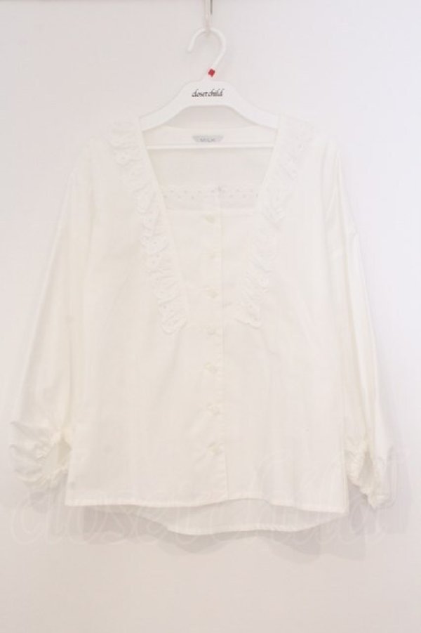 画像1: MILK / Fairy ブラウス  シロ O-26-02-24-003-ML-BL-OW-OS (1)