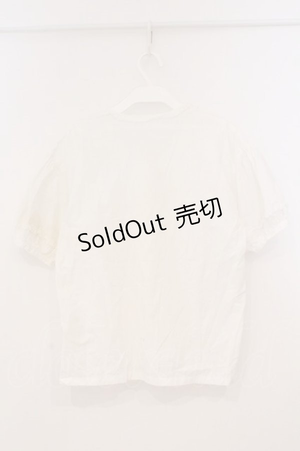 画像3: PINK HOUSE / ピコフリルタックブラウス  シロ O-26-02-24-023-LO-BL-IG-OS (3)