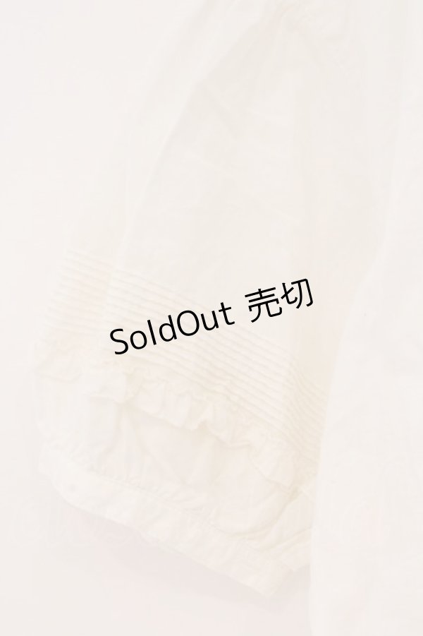 画像4: PINK HOUSE / ピコフリルタックブラウス  シロ O-26-02-24-023-LO-BL-IG-OS (4)