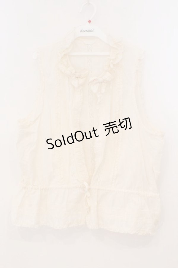 画像1: PINK HOUSE / リボンレースピンタックブラウス【お直しあり】  アイボリー O-26-02-24-027-LO-BL-IG-OS (1)