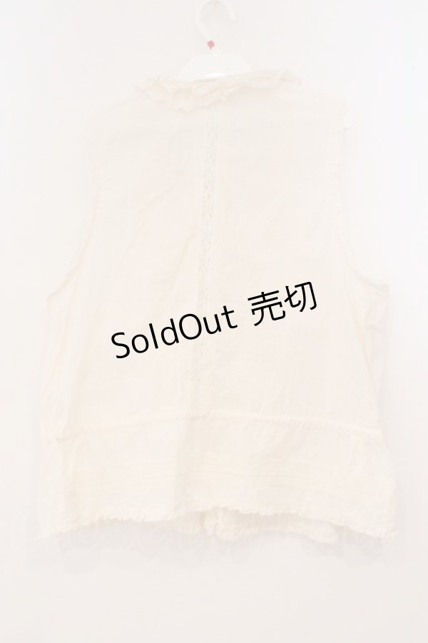 画像3: PINK HOUSE / リボンレースピンタックブラウス【お直しあり】  アイボリー O-26-02-24-027-LO-BL-IG-OS (3)